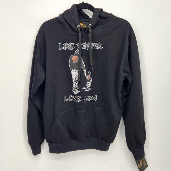 NWT Celebrity Style Cleveland Browns "Like Father Like Son" Black Hoodie Men's S - Picture 1 of 10